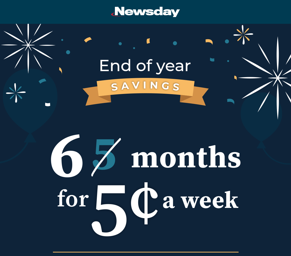 End Of Year Savings! 6 months for 5¢ a week